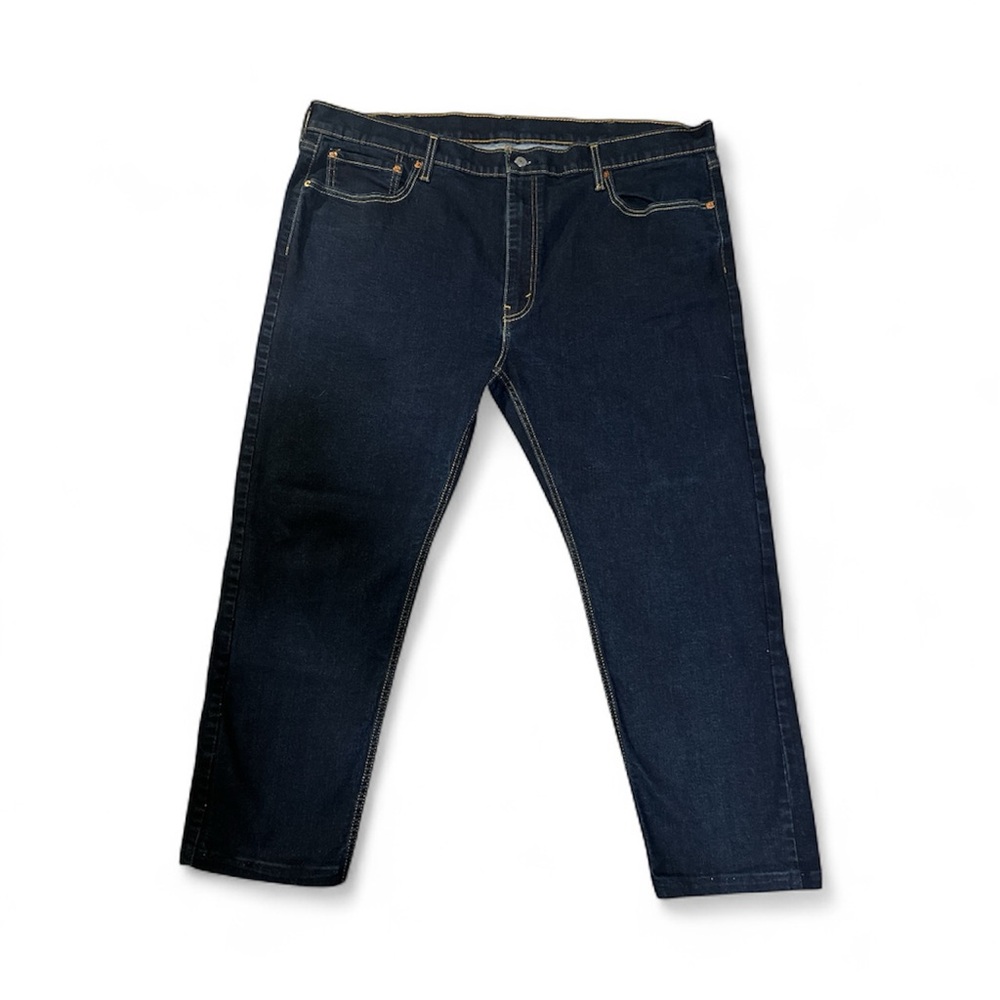 Levi's 502 Taper Fit Men’s Jeans 44x32 Dark Wash Blue Denim Pants *Inseam 26in*